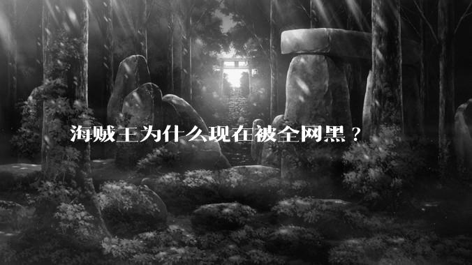 海贼王为什么现在被全网黑?