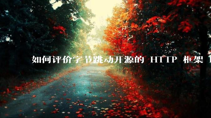 如何评价字节跳动开源的 HTTP 框架 Hertz ？