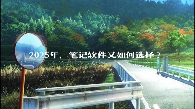 2025年，笔记软件又如何选择?