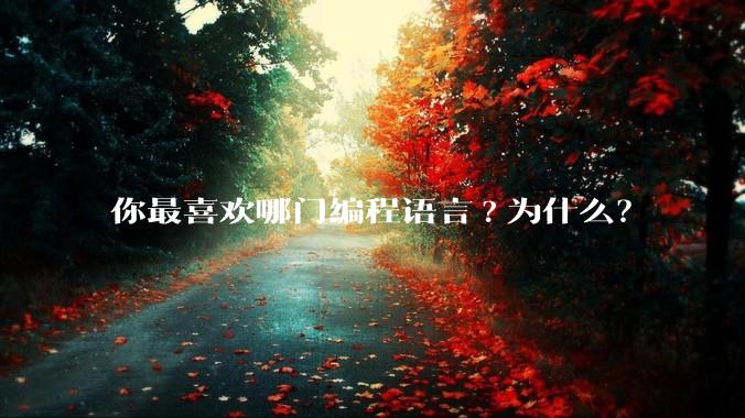 你最喜欢哪门编程语言?为什么？